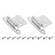 thumbnail image 1 of Uxcell 5 mm Hierro Gabinete de Cocina Empotrado con Tornillos para Puerta de Gabinete Tradicional 2 Conjunto Plateado Níquel, 1 of 7