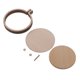 thumbnail image 5 of Mini Marcos De Aro Bordados De Madera Redondos Para Accesorios De Manualidades 44 Mm, 5 of 5