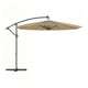 thumbnail image 1 of Quitasol Sombrilla Lateral Terraza 3x3 Panel Solar Luz Led Beige, 1 of 9