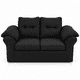 thumbnail image 2 of Sofa Laos 2 cuerpos Tela Negro, 2 of 5