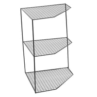 Bothyi - Estante De Almacenamiento De Cocina, Estante De Esquina, Soporte Para Gabinete De Encimera De Cocina, 3 Niveles, Negro
