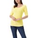 thumbnail image 1 of INSPIRE CHIC Camisetas de Mujer para Regreso a Clases con Cuello de Barco, Mangas Medias, Ajustadas, para Capas, Camiseta Suave Talla L Amarillo Claro, 1 of 6