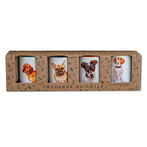 Andes1 - Set De 4 Tazas De Perros N°2