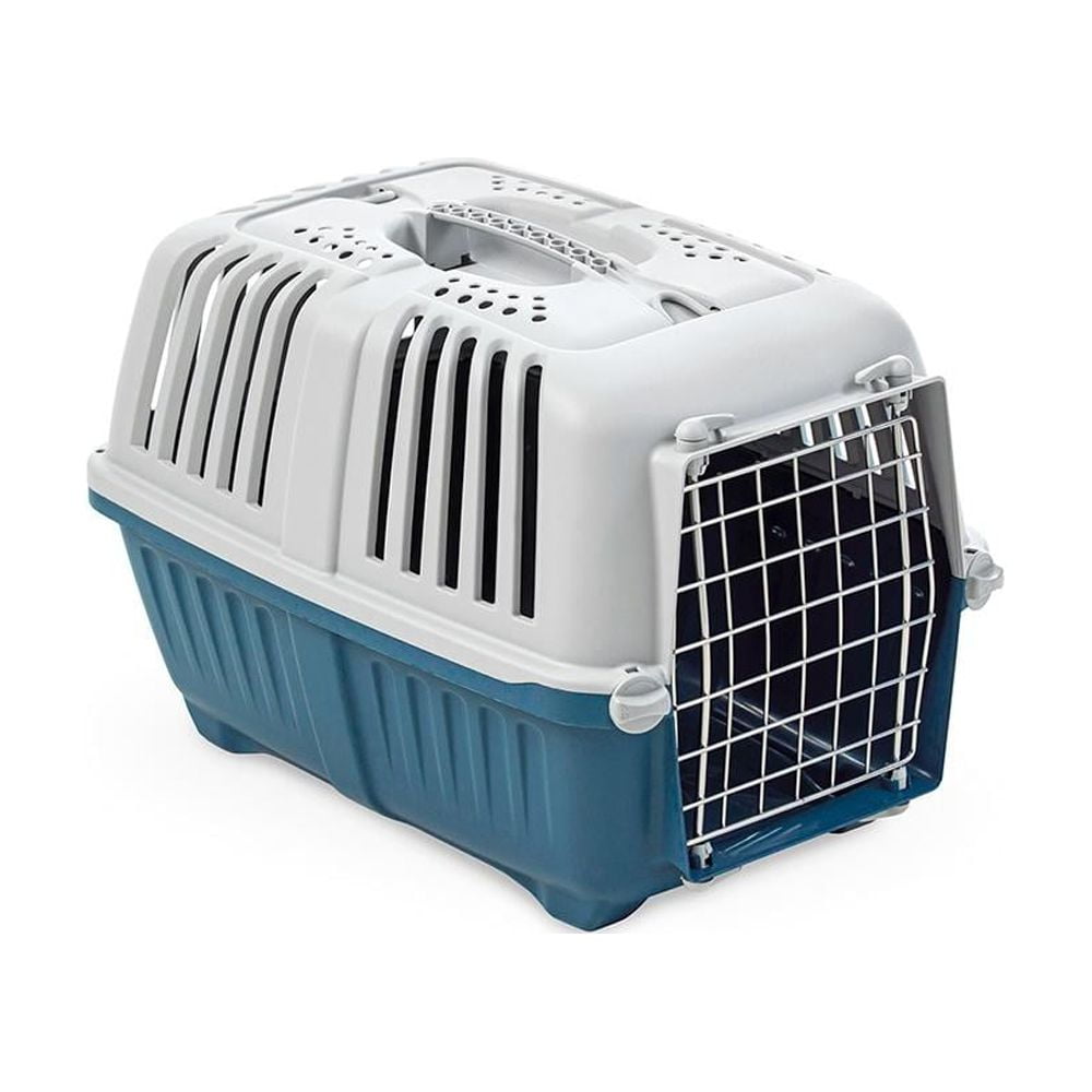 Mps - Jaula De Transporte Para Mascotas Pratiko 1 Pequeña Azul