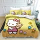 thumbnail image 1 of Printed Duvet Quilt Cover Hello Bedding Bed Set Kitty Soft Comforter Microfiber with Zipper Closure Great Match with Any Home Decor, 1 of 4
