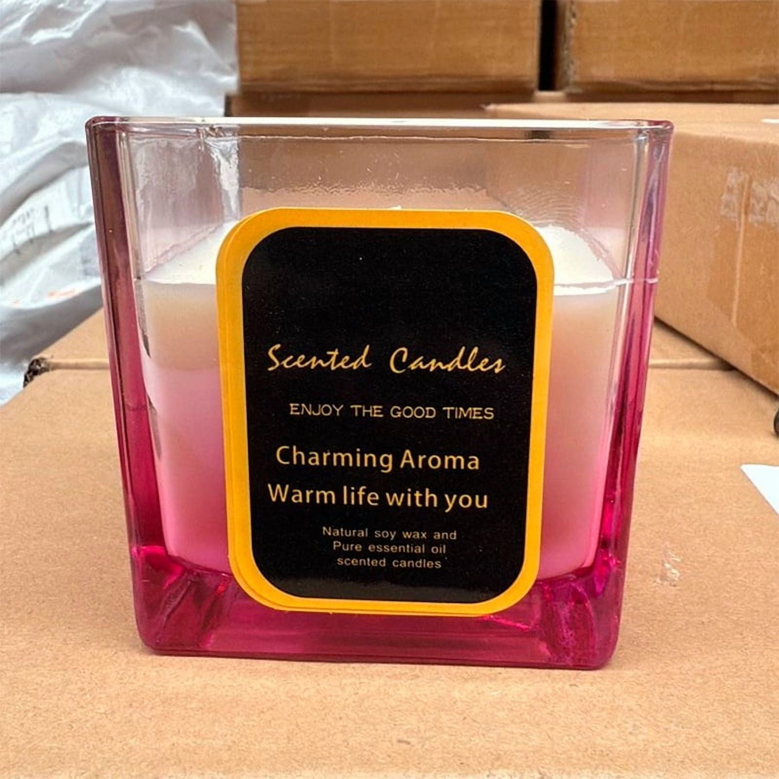 Wakeshome - Velas Románticas De Aromaterapia En Forma De Copa De Vidrio