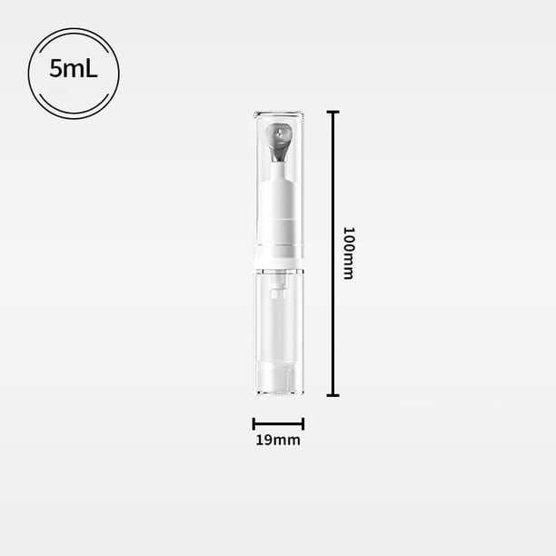 1pcs 5ml Empty Eye Cream Vacuum Bottle Container For Eye Cream Massage Essential Refillable Bottle Lip Balm Metal Top Soft Tube