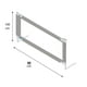 thumbnail image 5 of 4 barandas Para cama 1 Plaza Gris 90x90x190x190 cm Altura colchón hasta 38 cm, 5 of 14