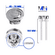 thumbnail image 4 of Boton De Estanque Dual Flush Redondo Universal, 4 of 7