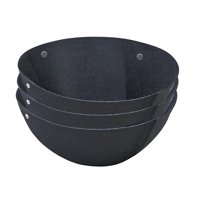 Xusx111 - 3Pcs Forros De Cesta Colgante Redondo De 16 Pulgadas Forros De Planta Colgante De Tela Forros De Plantador No Tejidos Forros De Fieltro Negro Insertos De Reemplazo Para Cestas Colgantes Plan