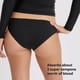 thumbnail image 3 of Braguita de bikini KNIX Kt a prueba de fugas UPF 50+ negra pequeña, 3 of 5