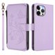 thumbnail image 2 of Funda Cartera Mariposa para [iPhone 13 Pro Max] con Soporte y Cremallera Morado claro, 2 of 6