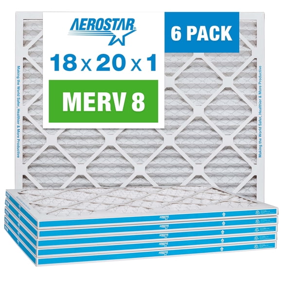 Filtro de aire Aerostar MERV 8 18x20x1 - 6 unidades