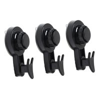 Magideal - Ganchos De Succión, Ganchos Para Toallas De Cocina, Colgador De Vacío Duradero Extraíble Para Hotel, Colgador De Succión Para Dormitorio, Ganchos De Negro