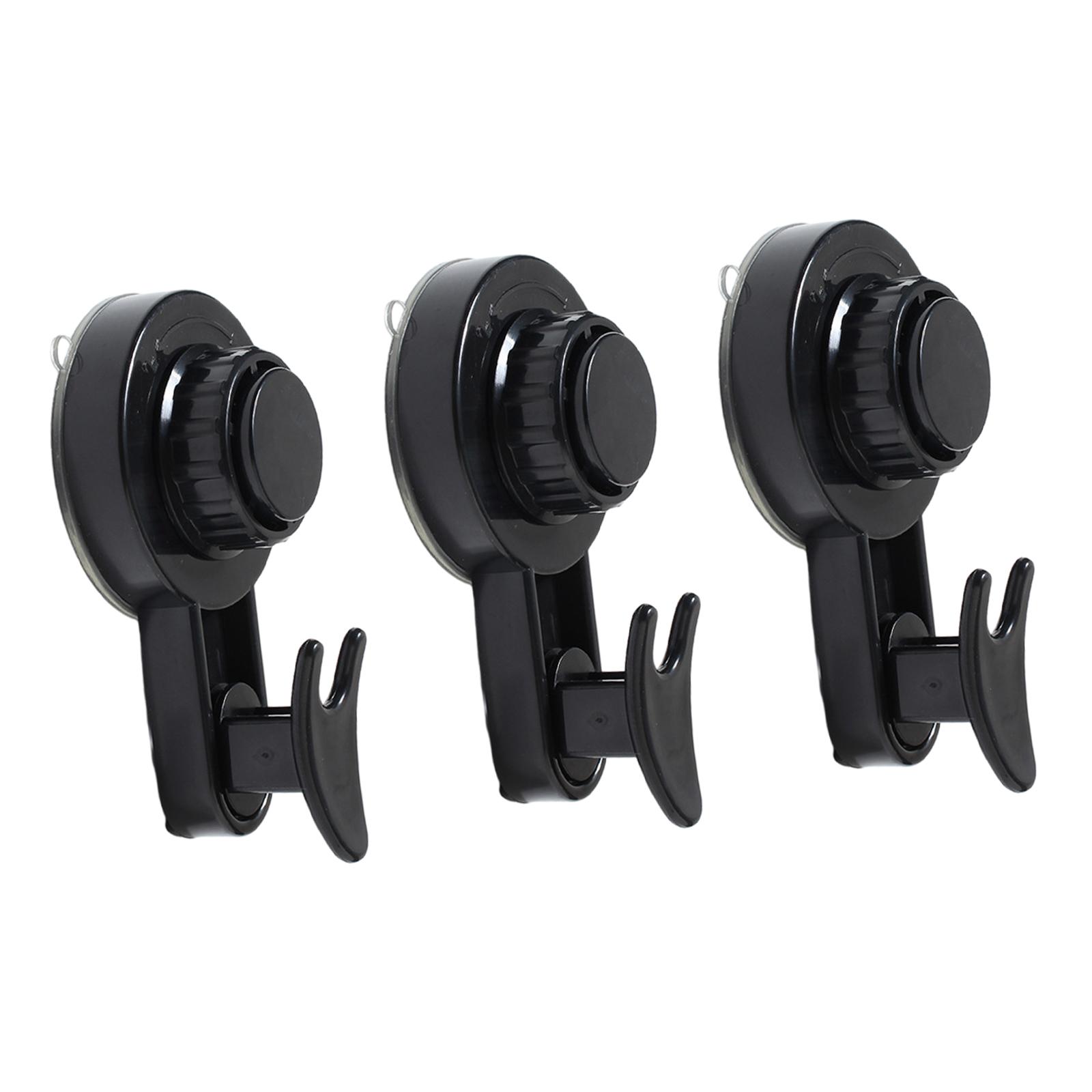 Magideal - Ganchos De Succión, Ganchos Para Toallas De Cocina, Colgador De Vacío Duradero Extraíble Para Hotel, Colgador De Succión Para Dormitorio, Ganchos De Negro