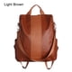 thumbnail image 1 of School Girl's College Backpack Large Capacity Women Leather Satchel Unisex Anti-Theft Travel Rucksack Female Shoulder Bag, 1 of 3