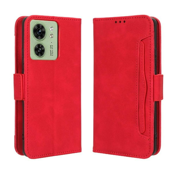 Funda Tipo Billetera FOXDOCK para Motorola MOTO Edge 40 – Tapa Flip con Tarjetero