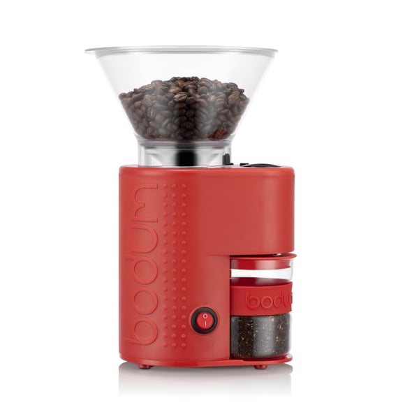Molinillo de café Bodum Bistro Electric Conical Burr Red