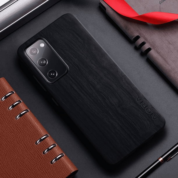 Bamboo Wood Pattern Leather Back Cover For Samsung Galaxy S21 S22 S20 Ultra Plus FE Phone Case