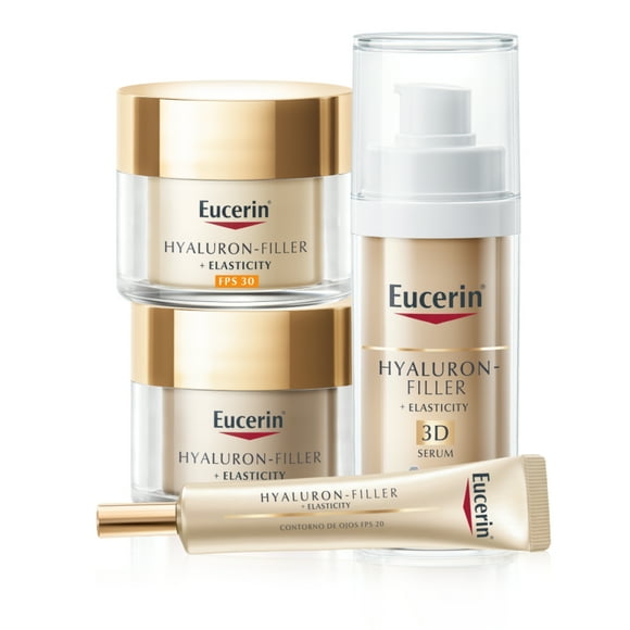 Eucerin Elasticity Crema Día FPS30 + Noche + Ojos + Sérum