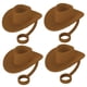 thumbnail image 2 of Tapas de Paja Silicona Sombrero de Vaquero Marrón, 2 of 2