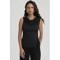 Fashionspark - Polera Mujer Con Dobles Abertura Negro