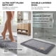 thumbnail image 2 of REGALWOVEN Alfombras de Baño Chenille Antideslizantes Alfombra de Ducha Ultra Suave Absorbente Gris 32" x 20", 2 of 6