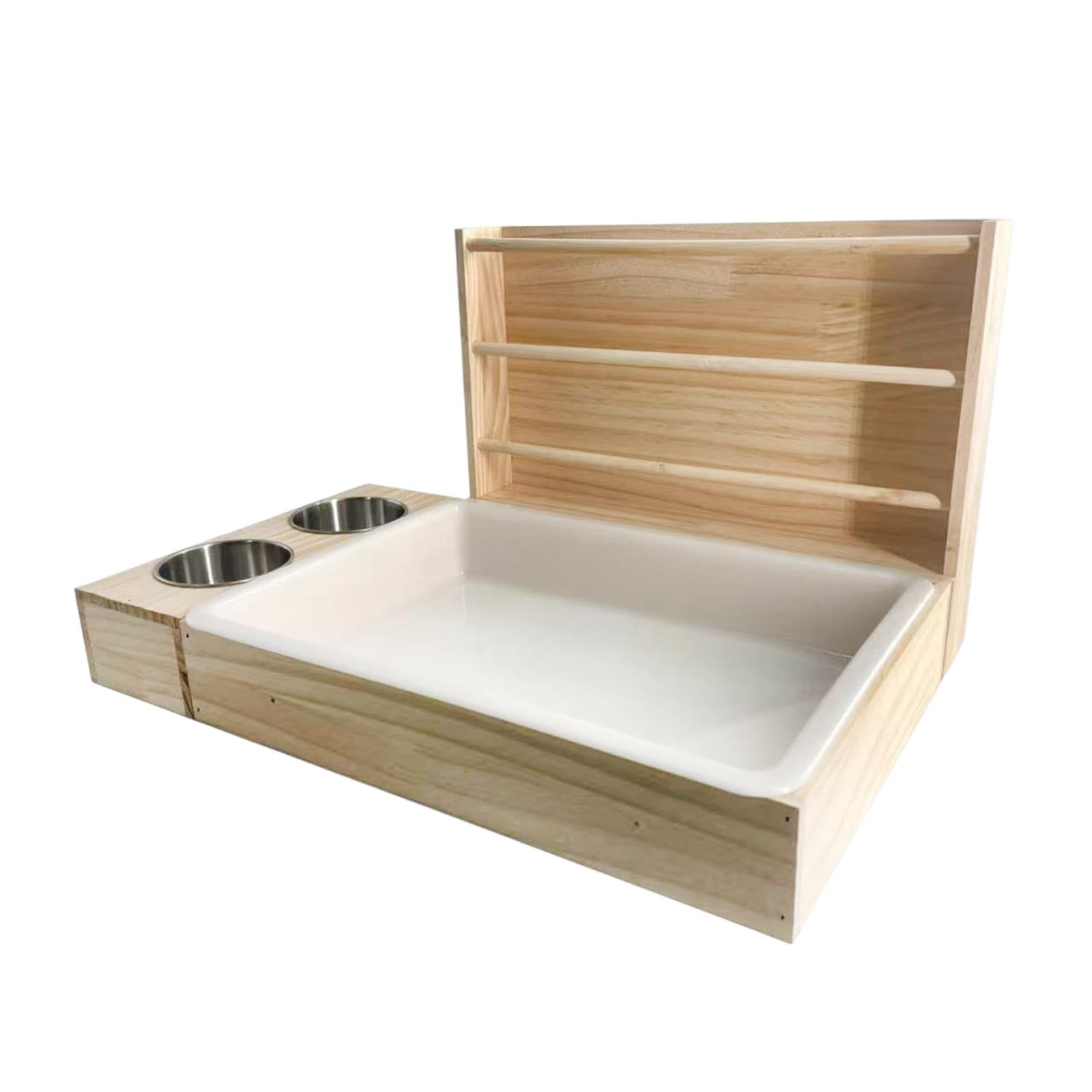 Comedero De Heno De Madera Para Conejos, Soporte Para Heno Para Hámsteres Enanos, Cobayas Y Hurones.