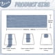 thumbnail image 4 of Caminero de mesa Jamestry 90x300 cm Azul polvo – Pack de 2, 4 of 7