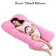 thumbnail image 5 of Almohada para embarazadas, almohada en forma de U desmontable y lavable, cojín grande, almohada de cintura, 5 of 5
