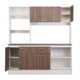 thumbnail image 2 of Kit Cocina Julieta 8 Puertas 1 Cajon Nogal - Blanco, 2 of 16