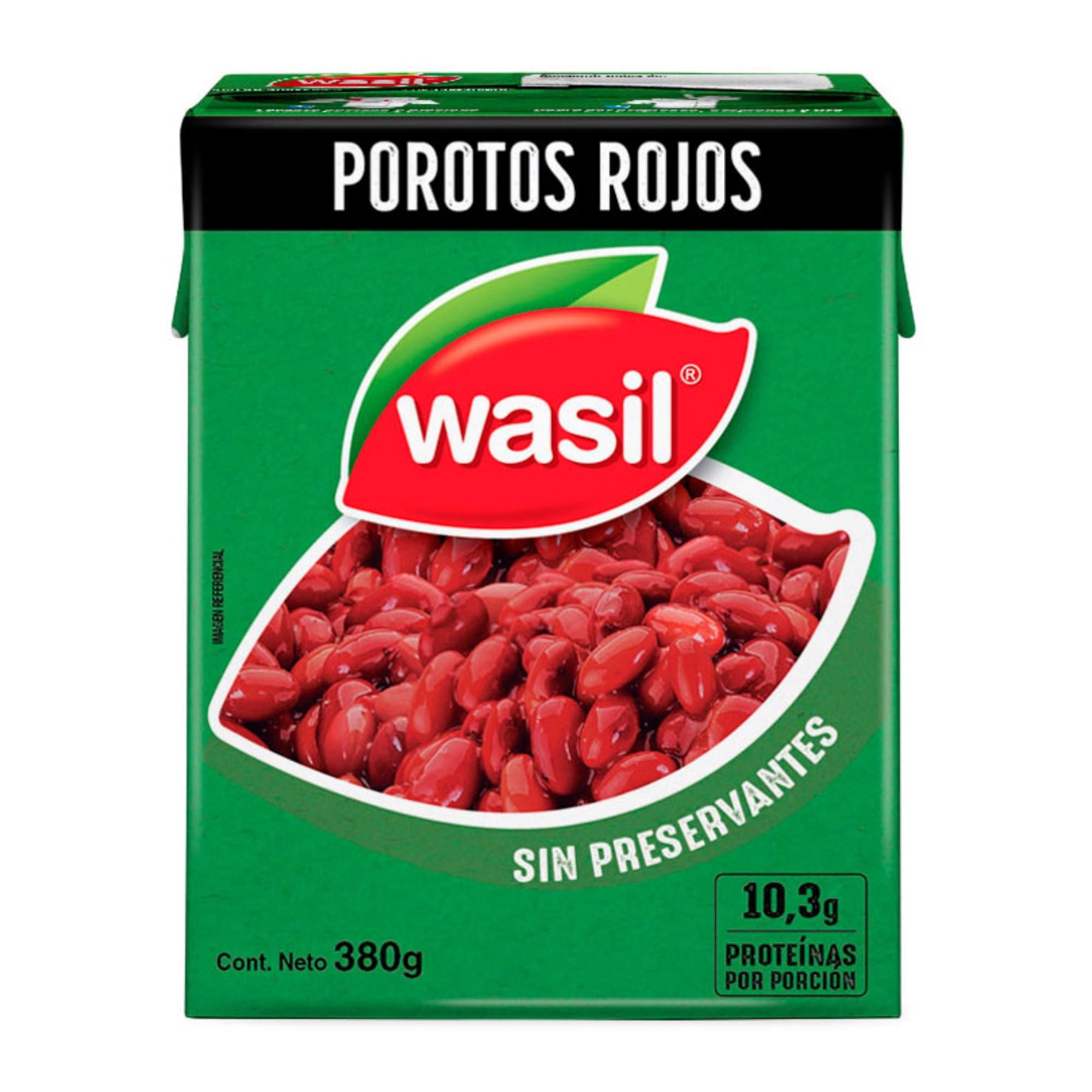 Porotos Rojos Caja Drenado 230 g - Neto 380 g Wasil