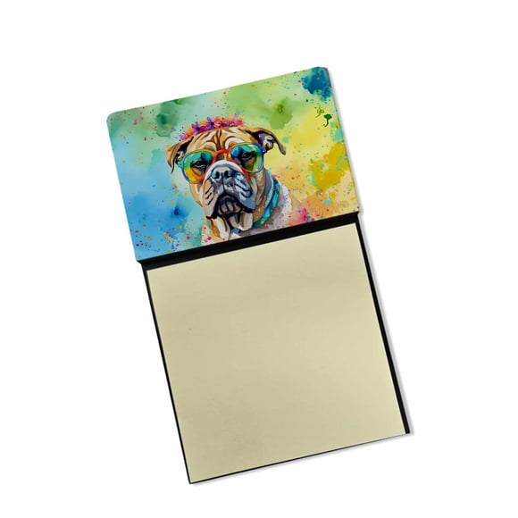 Soporte para notas adhesivas Caroline's Treasures Bullmastiff Hippie Dawg