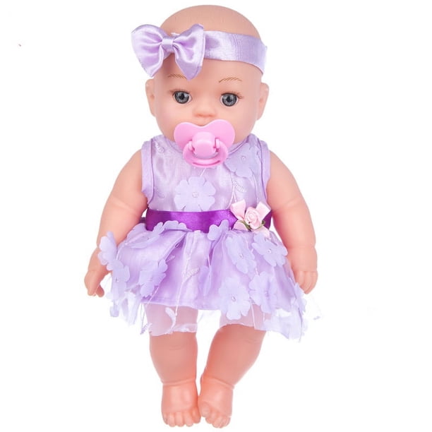 12in Doll Super Simulation Baby Doll Vinyl Doll Soft Rubber Toy Gift For Children