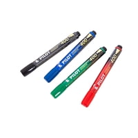 Set 4 Marcadores Permanentes Punta Biselada Pilot