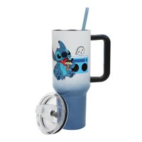 Vaso De Acero Inoxidable Bioworld Disney Stitch 1.2 L Con Asa