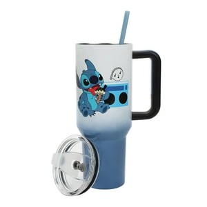 Vaso De Acero Inoxidable Bioworld Disney Stitch 1.2 L Con Asa