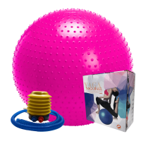 Linea Sport - Pelota Erizo De Pilates 65 Cm Con Inflador Para Ejercicio Funcional