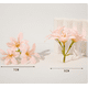 thumbnail image 2 of Xiao Hua 30 cabezas de flores artificiales amarillas de 8 cm (3,15 pulgadas), 3 cabezas de lirios bifurcadas, ideales para arreglos florales, ramos de novia y decoración de fiestas., 2 of 3
