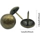 thumbnail image 2 of 200 tachuelas de bronce para tapicería, 11 mm x 17 mm, decorativas, de cabeza redonda, de latón antiguo, para sofá de madera., 2 of 7