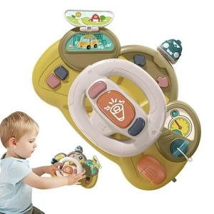 Clickdescuento - Volante Musical Interactivo Para Niños Beige