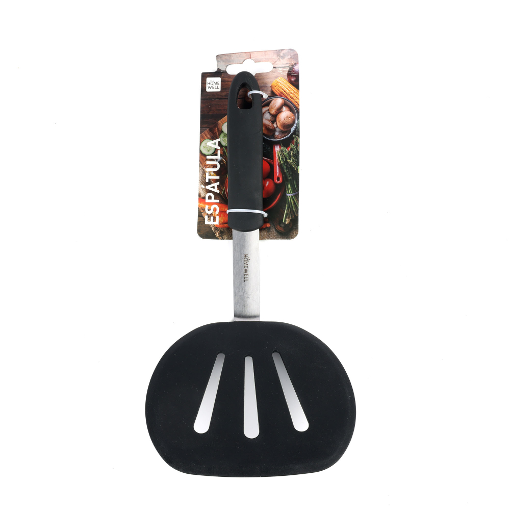 Homewell - Espatula Grande Ranurada Silicona