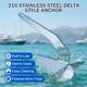 thumbnail image 3 of Ancla para Barco CORDUN Delta Acero Inoxidable 316 5 kg, 3 of 8