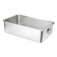 Magideal - Caja De Arena De Acero Inoxidable Caja De Arena Para Gatos Bandeja De Comida Con Asa Inodoro Para Gatitos Caja De Arena De Metal Bandeja De Baño Abier 50Cmx35Cmx7Cm