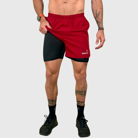 Eco Short Deportivo Doble Capa 2 en 1 hyperflex Brick Konko