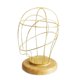 thumbnail image 3 of 21 '' Soporte De Cabeza De Maniquí De Metal Ahuecado Sombrero Peluca Toupee Display Rack Golden 01, 3 of 5