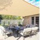 thumbnail image 3 of Toldo Vela 3x3m Beige Exterior Jardín Terraza Impermeable Protección Uv Figoimport, 3 of 3