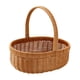 thumbnail image 3 of Cestas de flores Cesta de almacenamiento tejida a mano, Cesta de compras de granja, Cesta de picnic de ratán de imitación para reunión de picnic de bo S, 3 of 5