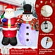 thumbnail image 3 of Set de Papá Noel y muñeco de nieve navideños MICOCAH de 1,5 m, 3 of 3