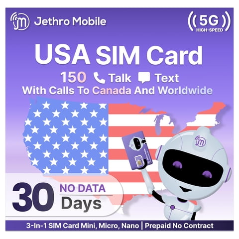 Plan Telefónico Jethro Mobile 150 Min 150 Mensajes Sim